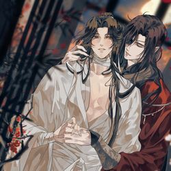 This is a pixiv picture whose title is 花怜.