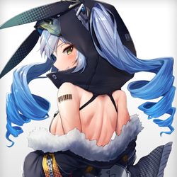 This is a pixiv picture whose title is 「～ハッカーバニー・ブロニー～」.