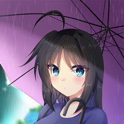 This is a pixiv picture whose title is 加古ちゃん梅雨mode.