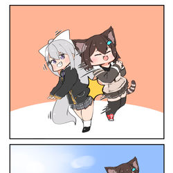 This is a pixiv picture whose title is 尻相撲.