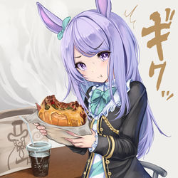This is a pixiv picture whose title is もぐもぐマックイーン.