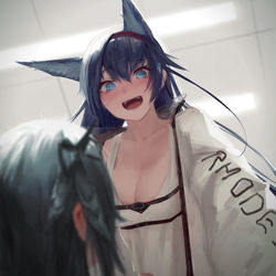 This is a pixiv picture whose title is 👀.