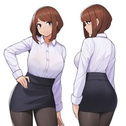 This is a pixiv picture whose title is ochaco.