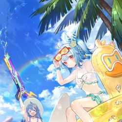 This is a pixiv picture whose title is 夏日狂欢.