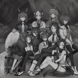 This is a pixiv picture whose title is サンデーサイレンスの息子達.