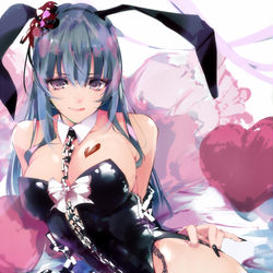 This is a pixiv picture whose title is 縛りバニー②.