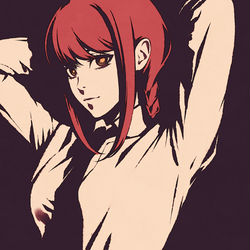 This is a pixiv picture whose title is チェンソーマン.