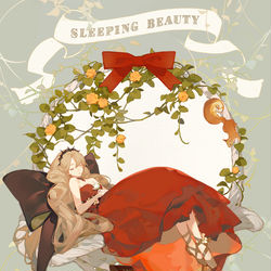 This is a pixiv picture whose title is Sleeping Beauty.