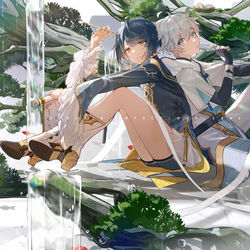 This is a pixiv picture whose title is 行云流水.