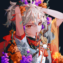 This is a pixiv picture whose title is 万葉.