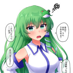 This is a pixiv picture whose title is モテるのになぜか恋人を作らない早苗さん.