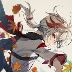 This is a pixiv picture whose title is 楓原万葉.