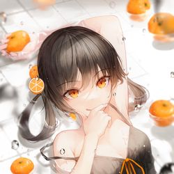 This is a pixiv picture whose title is 🍊.