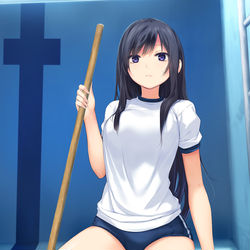 This is a pixiv picture whose title is プール掃除.
