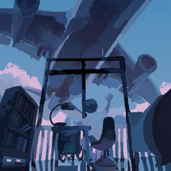 This is a pixiv picture whose title is 君は真昼を追いかけて.