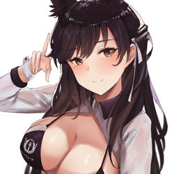 This is a pixiv picture whose title is Race Queen Atago.