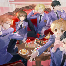 This is a pixiv picture whose title is 樱兰高校男公关部.