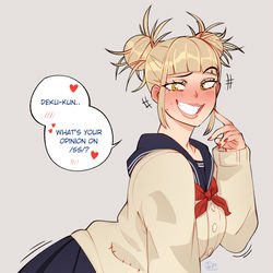 This is a pixiv picture whose title is Himiko Toga.