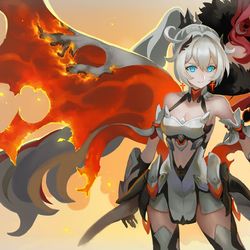 This is a pixiv picture whose title is Inheritor of Flame.