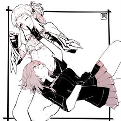 This is a pixiv picture whose title is 膝枕.