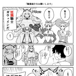 This is a pixiv picture whose title is 妖精騎士のガウェインちゃん.