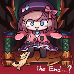 This is a pixiv picture whose title is 魔王るるシファーvs勇者むく.