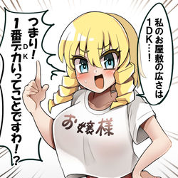 This is a pixiv picture whose title is 自分の屋敷を自慢するお嬢様.