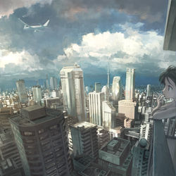This is a pixiv picture whose title is 夏の影.
