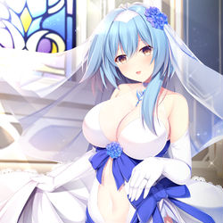 This is a pixiv picture whose title is エウルアジューンブライド.