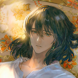 This is a pixiv picture whose title is 行かないで.