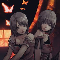 This is a pixiv picture whose title is 眞紅九周年.