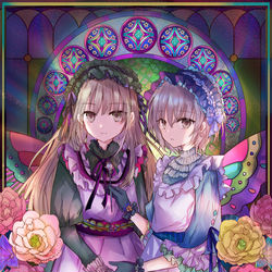 This is a pixiv picture whose title is 双子メイド.