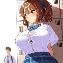 This is a pixiv picture whose title is 元クラスメイトのギャル.