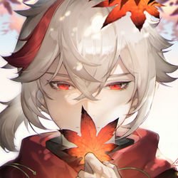 This is a pixiv picture whose title is 枫原万叶.