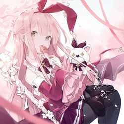 This is a pixiv picture whose title is 紅.
