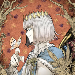 This is a pixiv picture whose title is 妖精の王さま.