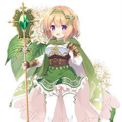 This is a pixiv picture whose title is 【お仕事】花騎士 ミズキ.