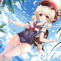 This is a pixiv picture whose title is Swimsuit Klee.