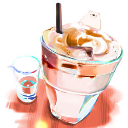 This is a pixiv picture whose title is ふわふわアイスカフェモカ.