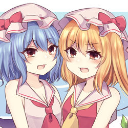 This is a pixiv picture whose title is 夏レミフラ.