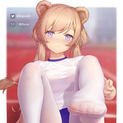 This is a pixiv picture whose title is kiara👟👟.