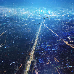 This is a pixiv picture whose title is 《城市百景其二》鹏城入夜了.