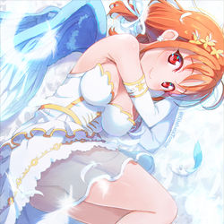 This is a pixiv picture whose title is 🍊『…大好きな君と会えてよかった』.