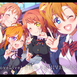 This is a pixiv picture whose title is 🌞🍊🎀🎧はじめは小さな夢の奇跡、繋がっていく未来への軌跡.