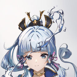 This is a pixiv picture whose title is 神里绫华.
