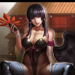 This is a pixiv picture whose title is 女天狗.