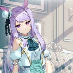 This is a pixiv picture whose title is 白マックイーン.
