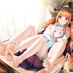 This is a pixiv picture whose title is かなココてぇてぇ.