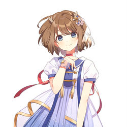 This is a pixiv picture whose title is 鹿乃さん.