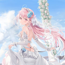 This is a pixiv picture whose title is June Bride💍.